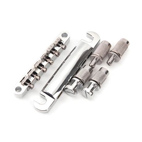 Бридж для 12-струнної гітари тюноматик, стопбар tune-o-matic Les Paul, Gibson SG, хром