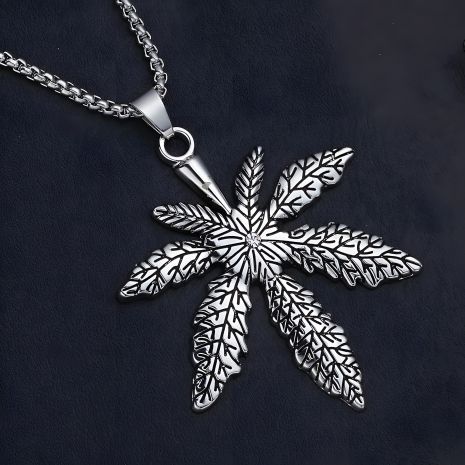 Чоловічий жіночий кулон-ланцюжок хром канабіс конопля Чоловічий жіночий кулон-ланцюжок хром канабіс конопля