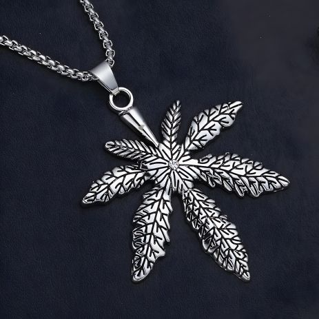 Чоловічий жіночий кулон-ланцюжок хром канабіс конопля Чоловічий жіночий кулон-ланцюжок хром канабіс конопля