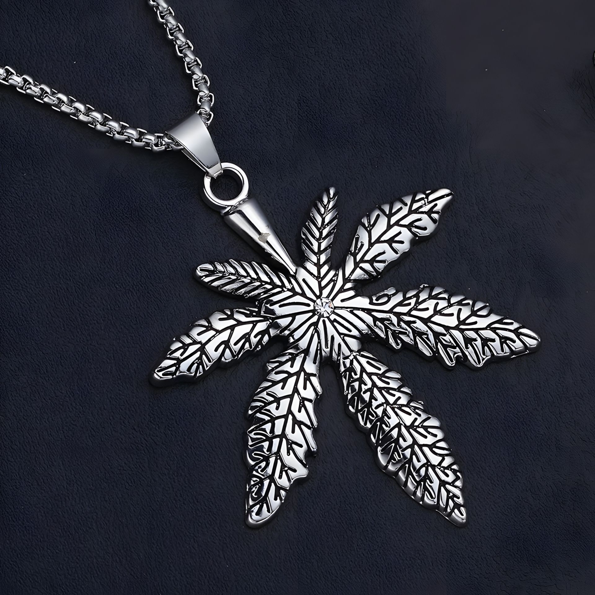 Чоловічий жіночий кулон-ланцюжок хром канабіс конопля Чоловічий жіночий кулон-ланцюжок хром канабіс конопля