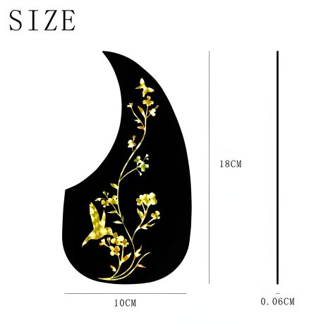 Наклейка пікгард для класичної акустичної гітари, ПВХ калібри