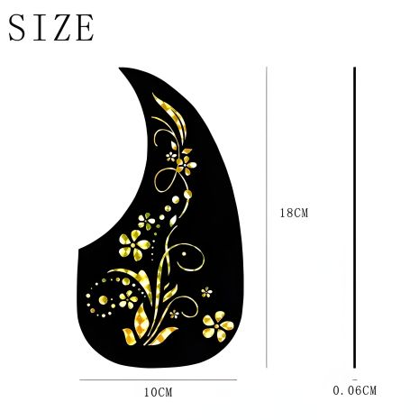 Пікгард наклейка для акустики класичної гітари наклейка пвх квітів - захисна