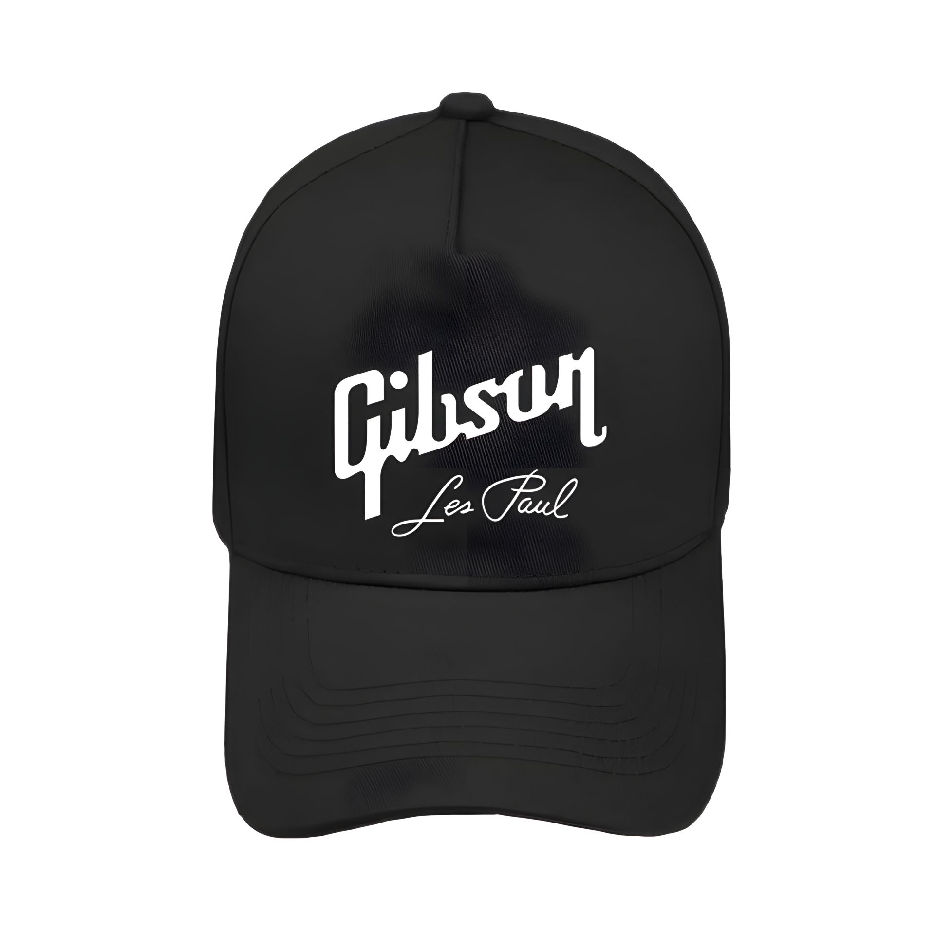 Кепка Gibson Les Paul бейсболка чорна катон з білим логотипом Кепка Gibson Les Paul бейсболка чорна катон з білим логотипом