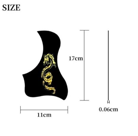 Пикгард наклейка для акустики акустической классической гитары наклейка пвх дракон