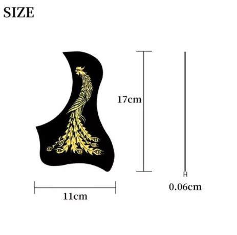 Пікгард наклейка для акустики класичної класичної гітари наклейка пвх жарптиця