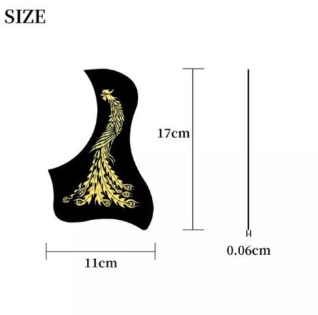 Пикгард наклейка для акустики акустической классической гитары наклейка пвх жарптица