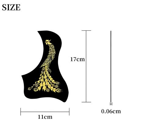 Пікгард-наклейка «Жарптиця» для класичної гітари, ПВХ