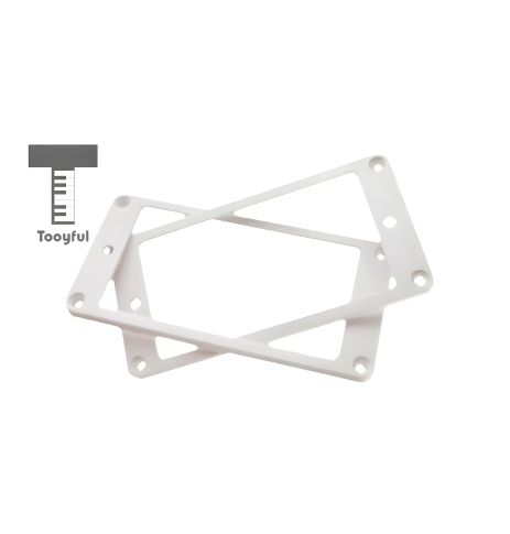 Прямые рамки для хамбакеров электрогитары белые Прямые рамки для хамбакеров электрогитары белые