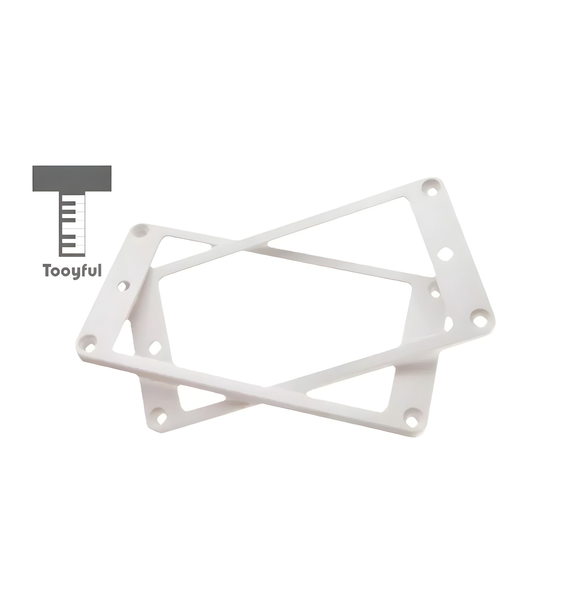 Прямые рамки для хамбакеров электрогитары белые Прямые рамки для хамбакеров электрогитары белые