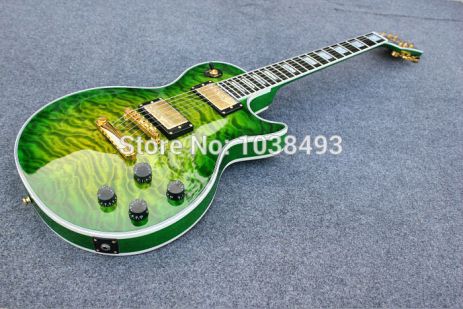 Электрогитара Gibson Les Paul Custom Brown Green China