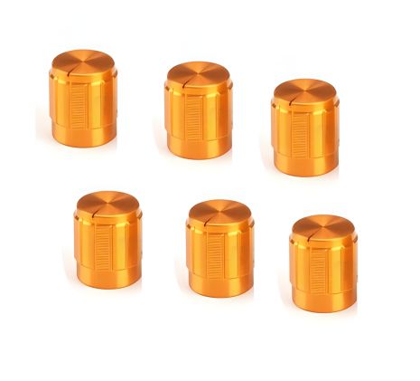 Ручки для потенциометров для оборудования гитары/электрогитары 15 мм, золотые Ручки для потенциометров для оборудования гитары/электрогитары 15 мм, золотые