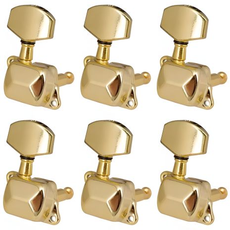 Кілки золоті для електрогітари й акустичної гітари J21 6L gold