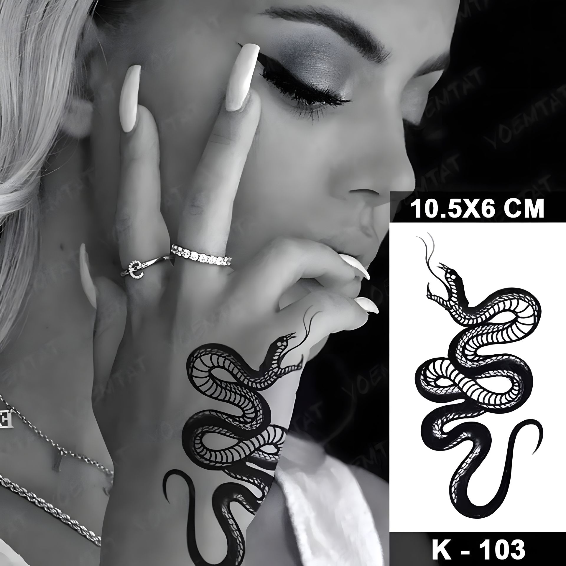 Временная татуировка на тело "Лето Змея" Временная татуировка на тело "Лето Змея"