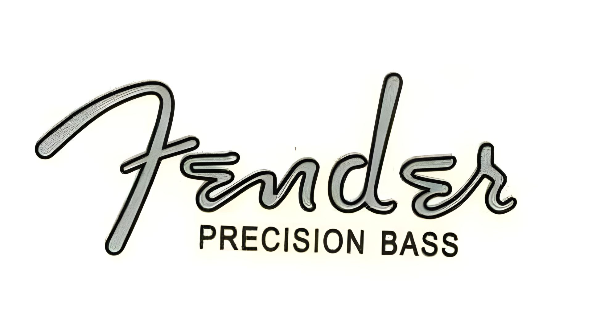 Логотип-деколь для бас-гитары Fender Precision Bass Логотип-деколь для бас-гитары Fender Precision Bass