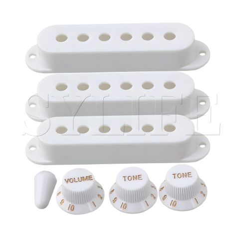 Комплект крышки для электрогитары со синглами и ручкой Fender Stratocaster Ibanes Shur LTD ESP Комплект крышки для электрогитары со синглами и ручкой Fender Stratocaster Ibanes Shur LTD ESP