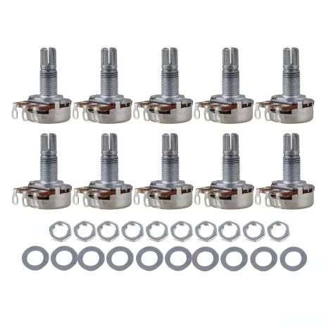 Потенціометри для гітари електрогітари B250 потенціометр 18 мм резистор сірі