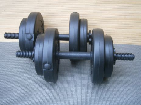 Гантели Sport Lux 2 ПК 8 кг складываемых с амортизацией ABS -покрытием 16 кг / 45 см / 30 мм