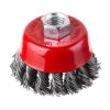 Чашечная щётка 65 мм, М14, пучки витой проволоки, для УШМ, 12500 об/мин INTERTOOL BT-2065 Чашечная щётка 65 мм, М14, пучки витой проволоки, для УШМ, 12500 об/мин INTERTOOL BT-2065