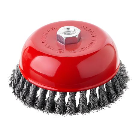 Щітка чашкова 150 мм, M14, кручені дроти, INTERTOOL BT-2150