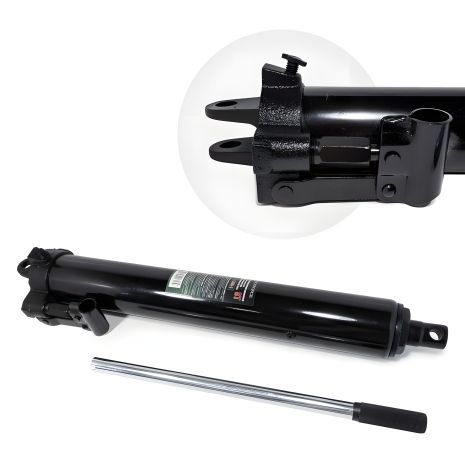 Удлиненный гидравлический цилиндр 8т (общая длина - 660мм, ход штока - 500мм) ROCKFORCE RF-1208-1