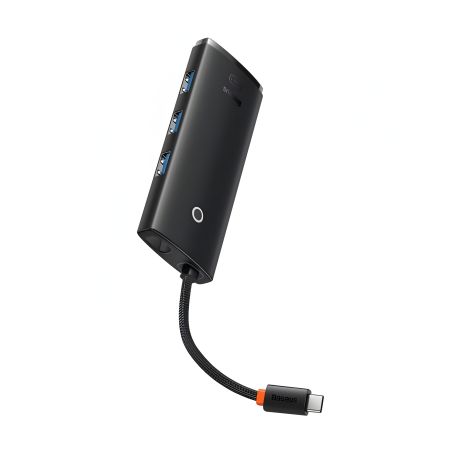 USB-Hub Baseus Lite Series 5-Port Type-C HUB Docking Station (Type-C to HDMI+USB3.0*3+PD) Black WKQX040001