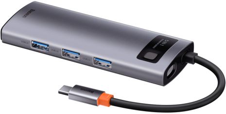 USB-Hub Baseus Metal Gleam Series 5-in-1 Multifunctional (Type-C to HDMI*1+USB3.0*3+PD*1) CAHUB-CX0G