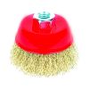 Щетка проволочная чашеобразная Ø100мм М14×2мм (латунированная) SIGMA 9014101 Щетка проволочная чашеобразная Ø100мм М14×2мм (латунированная) SIGMA 9014101