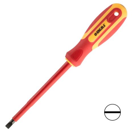 Викрутка діелектрична шліцева SL6.0×125мм 1000В CrV SIGMA 4008091