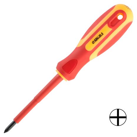 Отвертка диэлектрическая крестовая PH1×80мм 1000В CrV SIGMA 4008141 Отвертка диэлектрическая крестовая PH1×80мм 1000В CrV SIGMA 4008141
