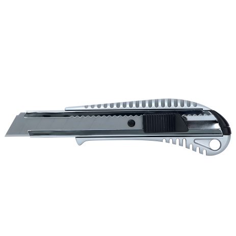Строительный нож с металлическим корпусом, лезвие 18мм, автоматический замок SIGMA 8211021