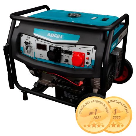 Генератор бензиновый 230-380В 7.5/8.0кВт 4-х тактный электрозапуск SIGMA 5710501 Генератор бензиновый 230-380В 7.5/8.0кВт 4-х тактный электрозапуск SIGMA 5710501