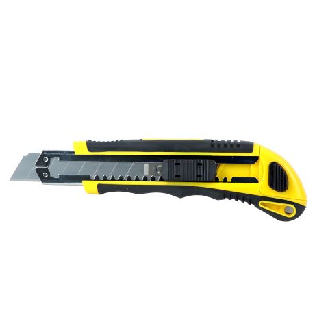 Ніж пластик/гума корпус лезо 3шт 18мм автоматичний замок SIGMA 8211111