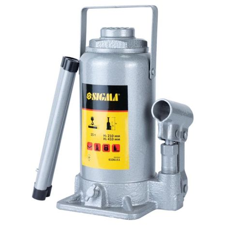 Домкрат гідравлічний пляшковий 15т H 210-410мм Standard SIGMA 6106151 Домкрат гідравлічний пляшковий 15т H 210-410мм Standard SIGMA 6106151