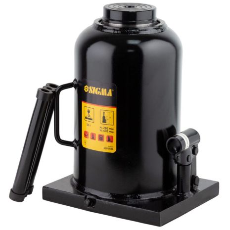 Домкрат гидравлический бутылочный 50т H 280-470мм SIGMA 6101501 Домкрат гидравлический бутылочный 50т H 280-470мм SIGMA 6101501