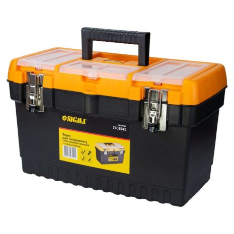 Ящик для інструментів (металеві замки) 413×212×244мм SIGMA 7403541 Ящик для інструментів (металеві замки) 413×212×244мм SIGMA 7403541