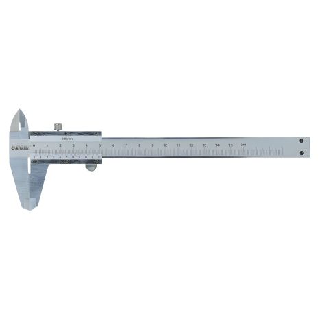 Механічний штангенциркуль 150мм, точність ±0.02мм, пенал (SIGMA 3922161)
