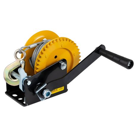 Лебедка ручная барабанная стальной трос 10м×5мм, 550кг SIGMA 6134011 Лебедка ручная барабанная стальной трос 10м×5мм, 550кг SIGMA 6134011