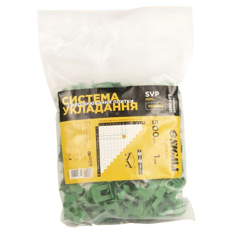 Система укладання та вирівнювання плитки SVP Mini основа 1.0 мм 500шт SIGMA 8240881