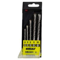 Набір свердел по бетону з циліндричним хвостовиком 5 шт. (4, 5, 6, 8, 10 мм) у пластиковому кейсі від SIGMA (1719691)