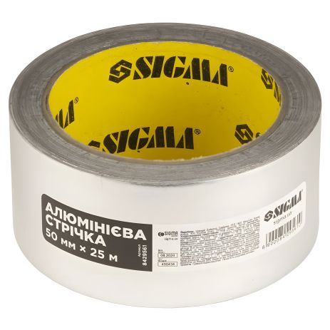 Лента алюминиевая 50мм×25м SIGMA 8429561 Лента алюминиевая 50мм×25м SIGMA 8429561