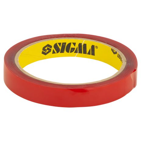 Стрічка двостороння на піноакриловій основі 12мм×2м SIGMA 8431211 Стрічка двостороння на піноакриловій основі 12мм×2м SIGMA 8431211