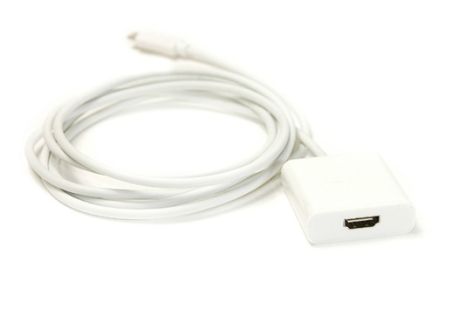 Відео кабель PowerPlant HDMI female - USB Type-C, 1.8м