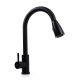 Кухонний змішувач Valeso LN08 з висувною лійкою, чорний Кухонний змішувач Valeso LN08 з висувною лійкою, чорний