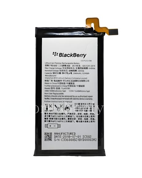 Аккумулятор для Blackberry Key 2 / TLp035B1 Blackberry [Original PRC] 12 мес. гарантии