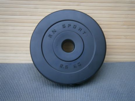 Диск для гантелей и штанг гранитный с противоударным покрытием ABS 2,5 кг/31 мм/1 шт. Диск для гантелей и штанг гранитный с противоударным покрытием ABS 2,5 кг/31 мм/1 шт.