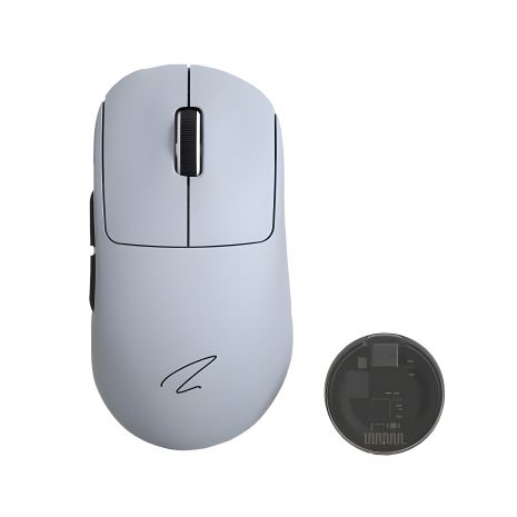 Бездротова миша Zaopin Z2 4K, ігрова бездротова миша з трирежимним Bluetooth/ 2,4 ГГц/ USB-C White Бездротова миша Zaopin Z2 4K, ігрова бездротова миша з трирежимним Bluetooth/ 2,4 ГГц/ USB-C White