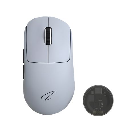 Бездротова ігрова миша Zaopin Z2 4K з трирежимним Bluetooth/ 2,4 ГГц/ USB-C White