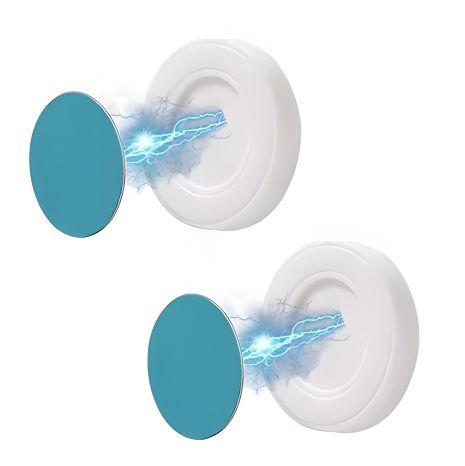 Универсальное Магнитное крепление (2шт), металл, пластик, магнит, white