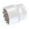 Головка торцевая 12-гранная ½" 30 мм L 43 мм CrV MASTERTOOL 78-0630