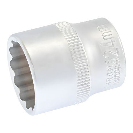 Головка торцевая 12-гранная ½" 24 мм L 40 мм CrV от MASTERTOOL 78-0624